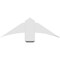 Ekena Millwork Bellingham Architectural Grade PVC Gable Bracket, 36"W x 12"H x 4"D x 6"F, 8/12 Pitch GBP036X12X0406BEL00 - alternate 4